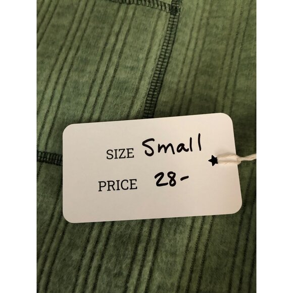 Green Ribbed Long Sleeve Knit Top  Womens Small Size Soft Comfy Sweater NEW - Picture 7 of 8